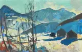 Winterlandschaft by Carl Walter Liner, 1948, oil on canvas, sold Dec 2025