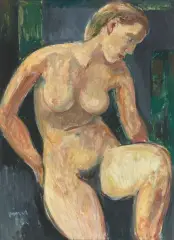 Frauenakt by Carl Walter Liner, 1953, oil on board, sold Dec 2025