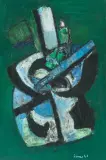 La Corse vue du ciel by Carl Walter Liner, 1961, oil on board, sold Dec 2025
