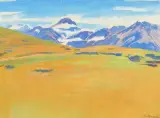 Haute Montagne by Serge Pahnke, gouache, offered Dec 2025