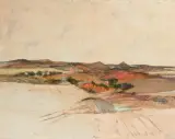 Colline senesi, Toscana by Bodo Stauffer, 1986, oil on canvas, offered Dec 2025