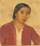 Javanerin by Hamid Zaki, 1939, oil, sold Dec 2025