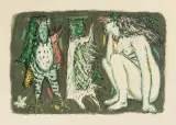 Konfrontation by Alois Carigiet, 1958, color lithograph, offered Dec 2025