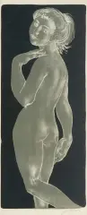 Mädchen mit erhobenem Arm by Hans Erni, 1956, lithograph, offered Dec 2025