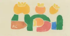 Sonnengesang by Ferdinand Gehr, 1958, color woodcut, offered Dec 2025
