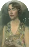 Frauenportrait by Pietro Gaudenzi, pastel, offered Sep 2025