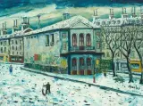 Le Théâtre de l'Atelier à Montmartre by Élisée Maclet, oil on board, offered Sep 2025