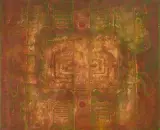 Espiritu by Enrique Tábara, 1960, oil on canvas, sold Sep 2025