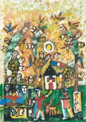 Ohne Titel by Armand Avril, 1998, oil on canvas, offered Sep 2025
