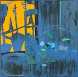 Po Noci Prijde Den (Nach der Nacht kommt der Tag) by Boris Jirků, 1996, acrylic, sold Sep 2025