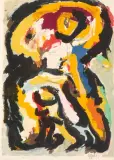 Ohne Titel by Karel Appel, 1963, color lithograph, sold Sep 2025