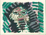 Street Kitten by Karel Appel, color lithograph, offered Sep 2025