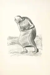 Fluch by Ernst Barlach, 1922, lithograph, offered Sep 2025