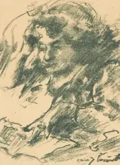 Weiblicher Studienkopf I. 1919 by Lovis Corinth, lithograph, offered Sep 2025