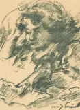 Weiblicher Studienkopf I. 1919 by Lovis Corinth, lithograph, offered Sep 2025