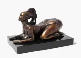 Die Sphinx by Ernst Fuchs, 1977, bronze, sold Sep 2025