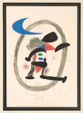 Arelquin circonscrit by Joan Miró, color lithograph, sold Sep 2025