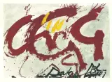 Per Alberti, per la Spagna by Antoni Tàpies, 1976, color lithograph, offered Sep 2025