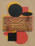 Transparence VI by Victor Vasarely, 1979, screenprint, sold Sep 2025