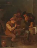 Wirtshausszene by David Teniers d.J., oil on panel, offered Sep 2025