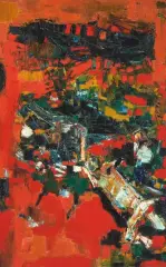 Belmont by S. H. Raza, 1959, oil on canvas, sold Sep 2025