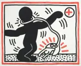 Ohne Titel by Keith Haring, 1985, color lithograph, sold Sep 2025