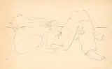 Liegender by Hans Erni, 1942, pencil, offered Sep 2025