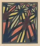 Opus 10 by Hans Hinterreiter, 1951, tempera, sold Sep 2025