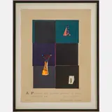 A Perfumed and Heavenly Garment of Sweet Harmonies,Mixed media by Patricia Zinsmeister Parker, screenprint on paper,Signed in print and dated 1997 lower right., offered Aug 2022