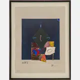 Art is the Lie that Makes Us Realize the Truth,Mixed media by Patricia Zinsmeister Parker, collage,Signed and dated 1997 lower right., offered Aug 2022