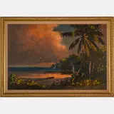 Florida Coastal Scene by Harold Newton, Oil on board, offered May 2022