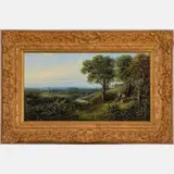 Landscape with Figures by Edwin Buttery, Oil on canvas, offered May 2022