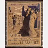 Roma by George-Antoine Rochegrosse, Color lithograph poster backed on linen, offered May 2022