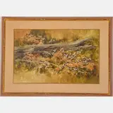 Fallen Post by Richard Treaster, Watercolor, offered May 2022