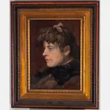 Study of Head From Life by William Brewster Conely, Oil on board, offered May 2022