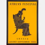 Athens Festival by Michalis Katzourakis, 1962, Lithograph, offered May 2022