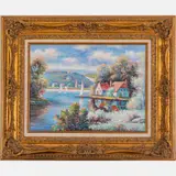 Lake Scene by Stuart Parnell, Acrylic on canvas, offered May 2022
