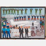 Air France by Maxan Jean-Louis, Oil on canvas, offered May 2022