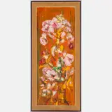 Floral Still Life by Mary Demetros, Oil on panel, offered May 2022