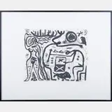 Untitled by A. R. Penck, 1985, Etching, offered Sep 2016