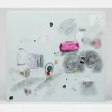 Negotiations by Michelle Fierro, 2001, Mixed media canvas on board, offered Sep 2016