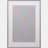 Elapse by Bridget Riley, Screenprint in colors on BFK Rives paper, offered Sep 2016