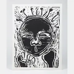 Face by Dexter Davis, Woodcut, offered Sep 2016