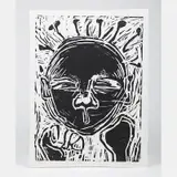 Face by Dexter Davis, Woodcut, offered Sep 2016