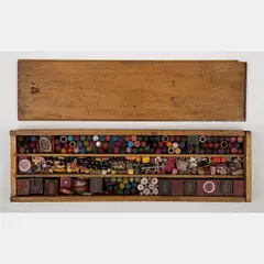This Side Up by La Wilson, 1986, Mixed media assemblage, offered Sep 2016