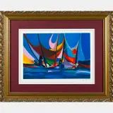 Port aux Grands Nuages by Marcel Mouly, Lithograph, offered Aug 2016