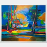 Le Maison dans La Clairier by Marcel Mouly, Lithograph, offered Aug 2016