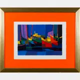Port de Peche IV by Marcel Mouly, Lithograph, offered Aug 2016