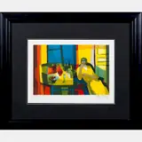 Interieur a la Femme en Jaune by Marcel Mouly, 1989, Lithograph, offered Aug 2016