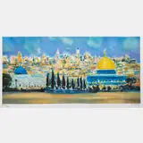Jerusalem by Marcel Mouly, 2002, Lithograph, offered Aug 2016